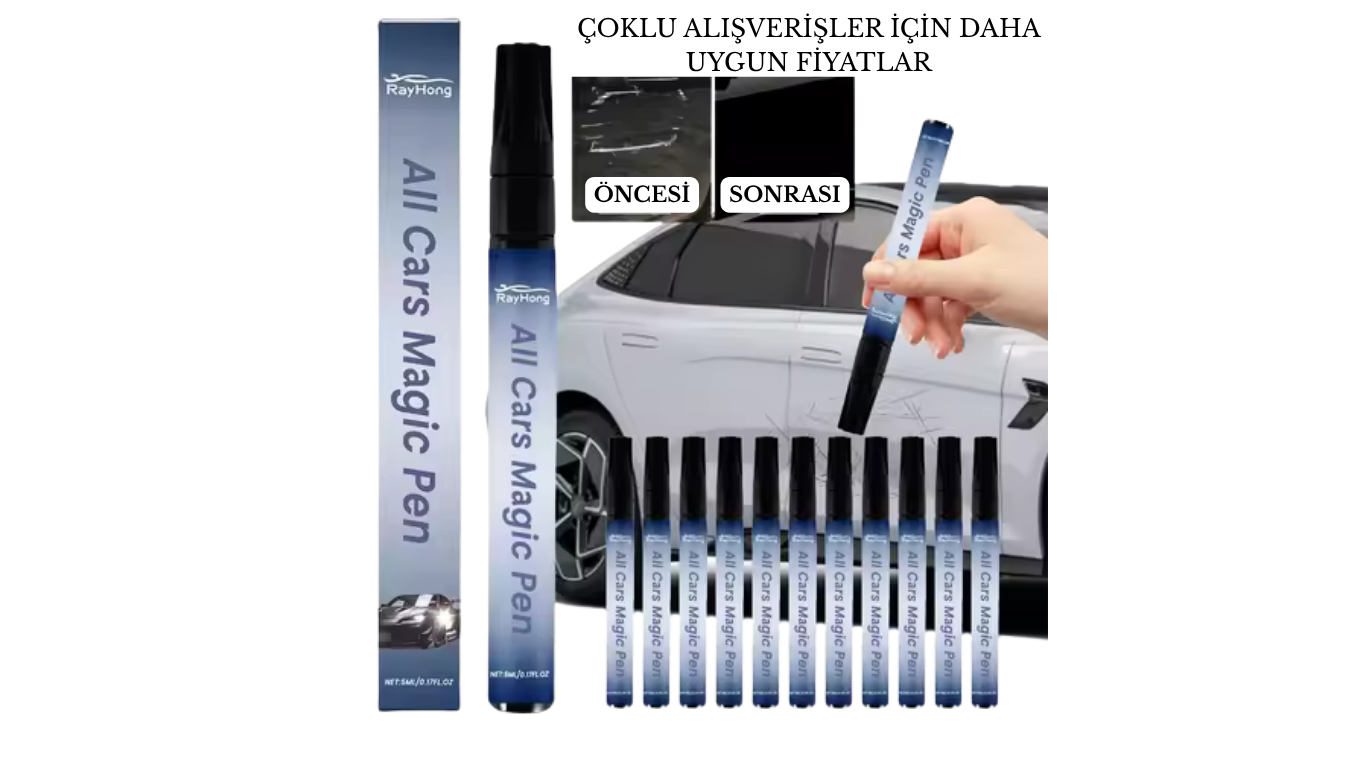 Sihirli Kalem | Tüm Arabalar Çizik Onarım Bakım Kalemi