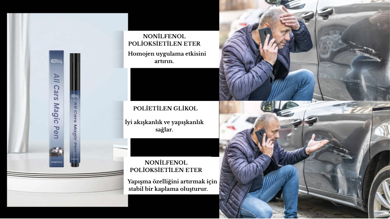 Sihirli Kalem | Tüm Arabalar Çizik Onarım Bakım Kalemi